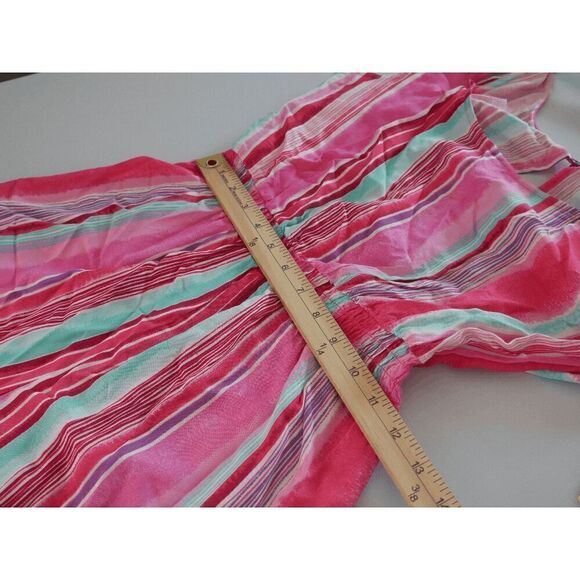 BEBOP Juniors' Striped Tie-Shoulder Romper Size S - Picture 10 of 13